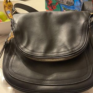 Tom Ford Jennifer black leather handbag